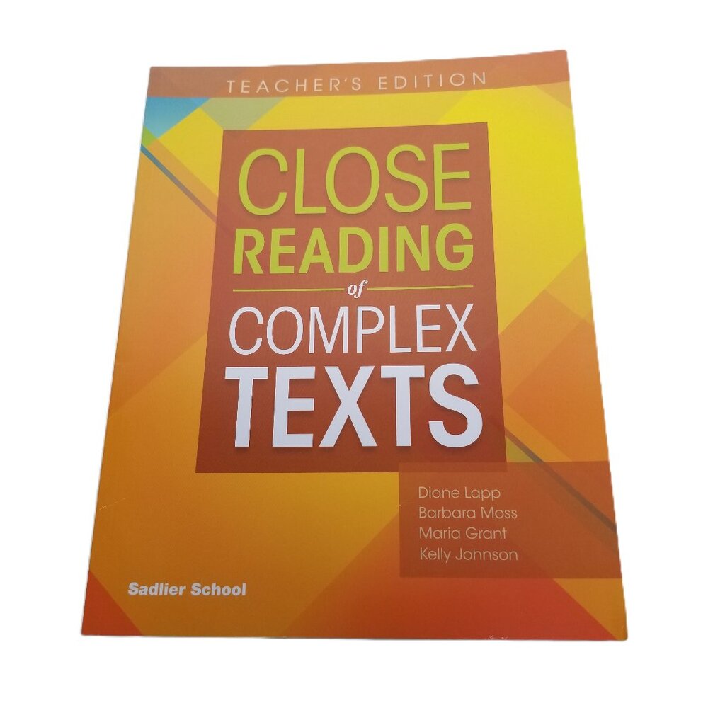 Sadlier Close Reading Complex Texts Grade 8 Teacher Edition ELA Strategies